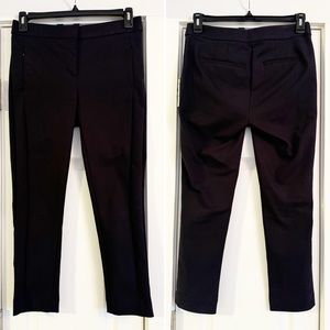 LOFT | fitted ankle cut black dress pants